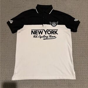 Ralph Lauren Black and White Men's Polo Shirt